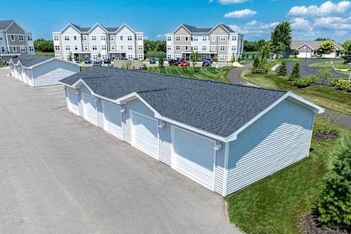 Garage parking available at Hudsonville, MI Apartments and Townehomes | Elmwood Lake Apartments in Hudsonville MI