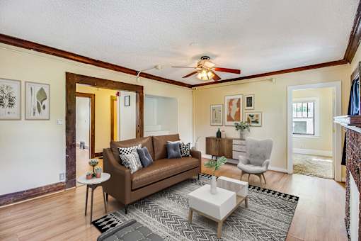 Spacious Living room in East Lansing Apartments near Michigan State University | MSU Houses