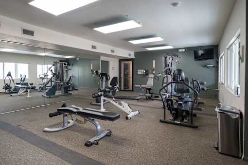 Fitness room at Alpine Slopes Apartments near Grand Rapids, MI