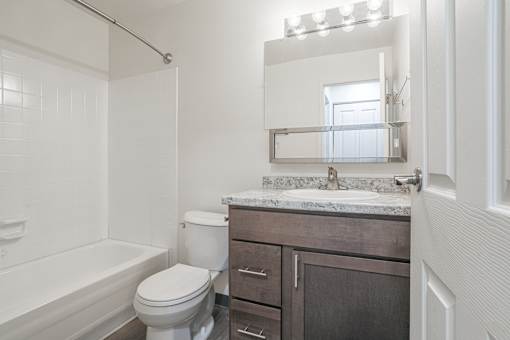 Bathroom at Muskegon Apartments | Lake Forest Apartments in Muskegon, MI