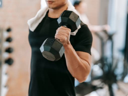 Resident working out at Royal Oak, MI Apartments | Main Living Apartments in Royal Oaks, MI