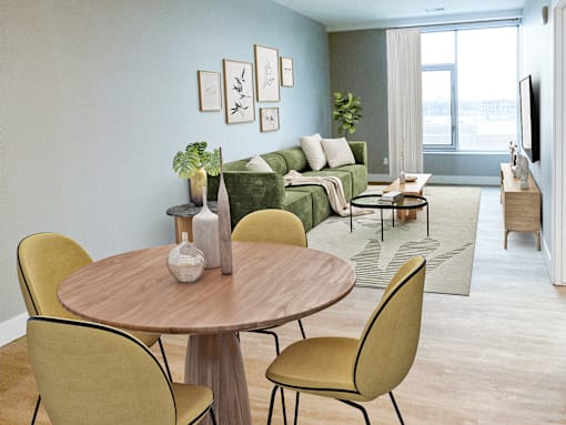 Spacious living room in Royal Oak Apartments | Main Living Apartments in Royal Oak MI