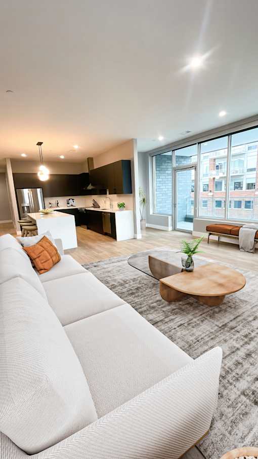Living room at Royal Oak Apartments  |  Main Living Apartments in Royal Oak, MI