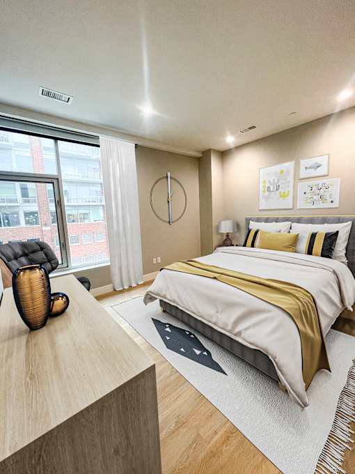 Bedroom at Royal Oak Apartments  |  Main Living Apartments in Royal Oak, MI