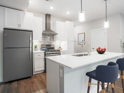 Kitchen at apartments in Haslett, Michigan | Newton Place Apartments in Haslett MI