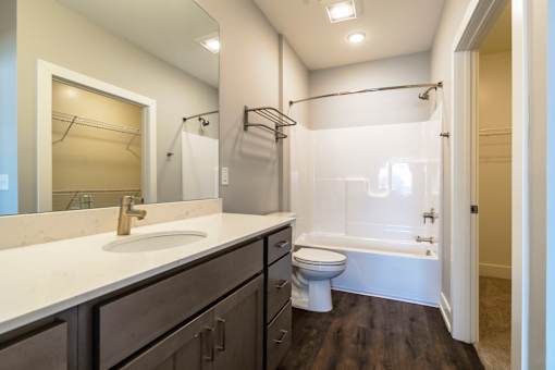 Bathroom at Haslett MI Apartments | Newton Place Apartments in Haslett, MI