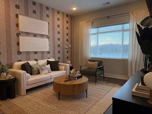 Living room at Haslett MI Apartments | Newton Place Apartments in Haslett, MI