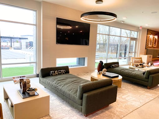Clubhouse at Newton Place Apartments in Haslett, Michigan