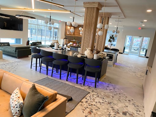 Clubhouse at Newton Place Apartments in Haslett, Michigan