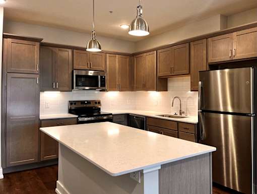Kitchen at apartments in Haslett, Michigan | Newton Place Apartments in Haslett MI