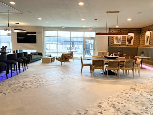 Clubhouse at Newton Place Apartments in Haslett, Michigan