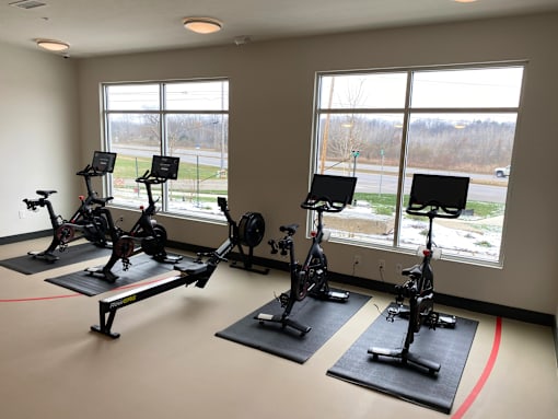 Fitness Center at Newton Place Apartments in Haslett, Michigan