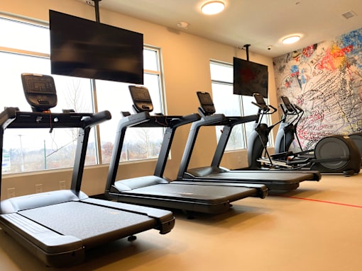 Fitness Center at Newton Place Apartments in Haslett, Michigan