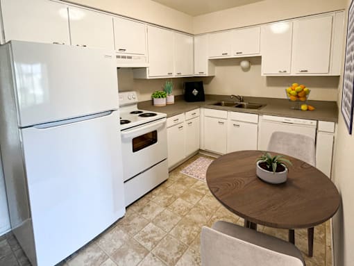 Kitchen at Okemos Village Apartments