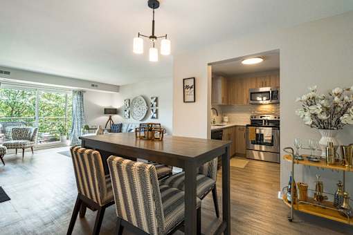 Dining room at The Emerson Apartment