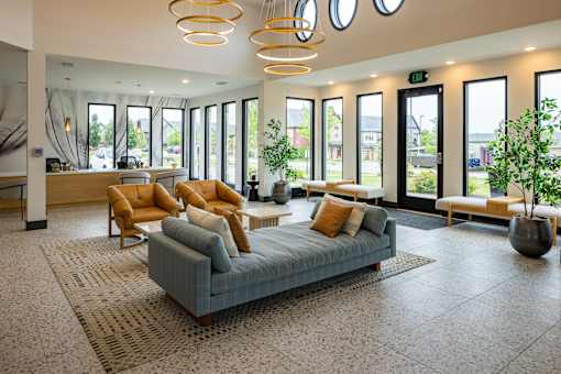 Resident clubhouse at Quarry Apartments and Townhomes in DeWitt Michigan