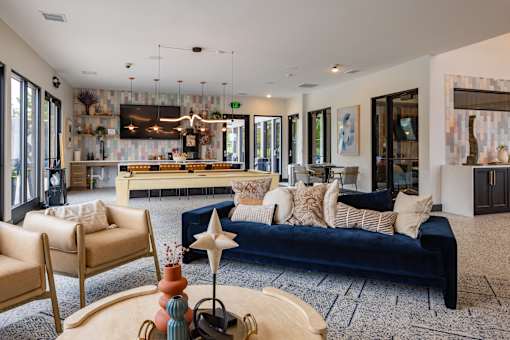 Resident clubhouse at Quarry Apartments and Townhomes in DeWitt Michigan