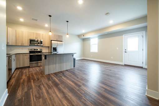 Kitchen at Apartments in Grand Rapids | Trowbridge Flats Apartments Grand Rapids MI