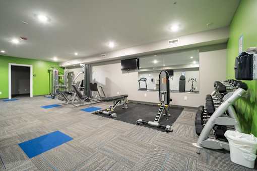 Fitness Center at Apartments in Grand Rapids | Trowbridge Flats Apartments Grand Rapids MI