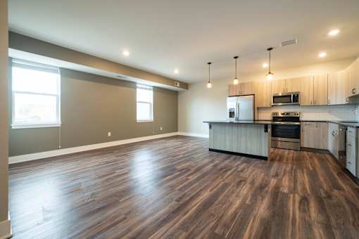 Kitchen at Apartments in Grand Rapids | Trowbridge Flats Apartments Grand Rapids MI