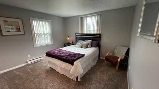 Spacious bedrooms in East Lansing Apartments near Michigan State University | Woodbrook Village Apartments