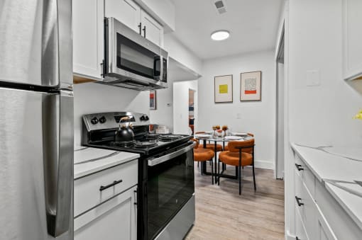 stainless steel appliances at Park On Canal Apartments, Clinton Twp, MI, 48038