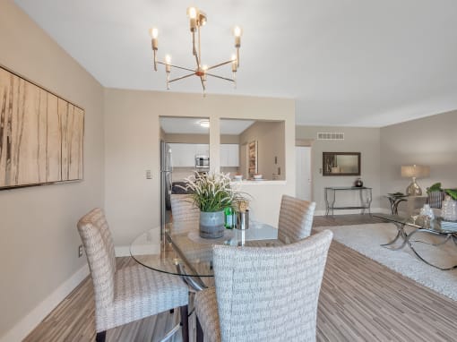 Dining And Living at Rochester Club Apartments - Rochester, MI, Rochester Hills, MI