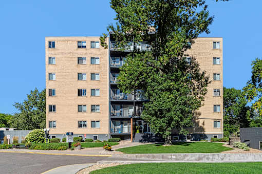 Exterior of the building at Park Towers, St. Louis Park, Minnesota
