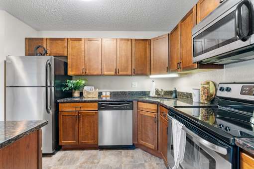 Kitchen at Cedars Lakeside, Little Canada 55117