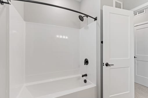 2nd bath shower at Townhomes at Preserve, Rogers, MN