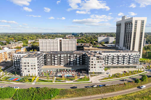 Stunning aerial view at The Mera, St Louis Park