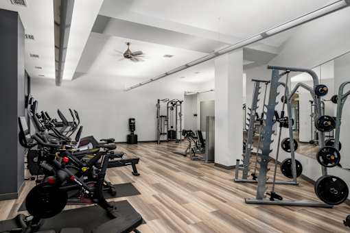 Fitness Center at The Flats at West End Apartments, Minnesota