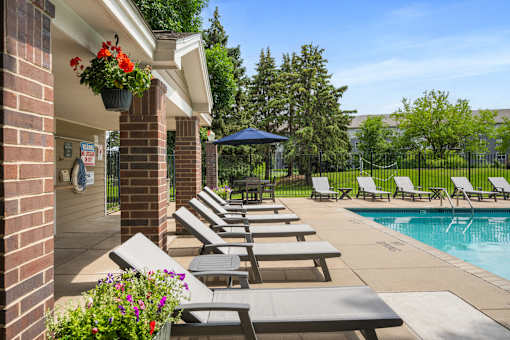 Outdoor pool at Cityscape, St Louis Park, MN, 55416