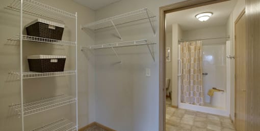 Heritage Place Apartments 55+ Community in Rogers, MN Walk-In Closet