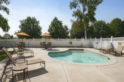 Outdoor swimming pool at Mallard Creek, Golden Valley, MN