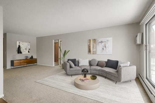 Living Area at Medicine Lake Apartments, Plymouth, 55441