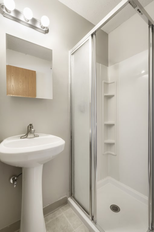 Bathroom at Medicine Lake Apartments, Plymouth