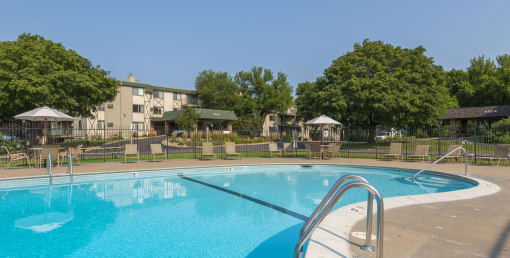 Outdoor Pool at Medicine Lake Apartments, Plymouth, MN, 55441