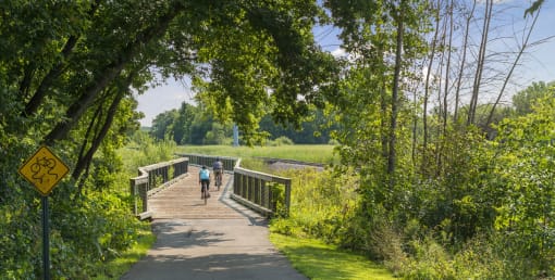 Walking Trails at Medicine Lake Apartments, Plymouth
