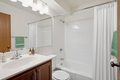 Bathroom With Bathtub at Minnehaha Manor, Oakdale, 55128