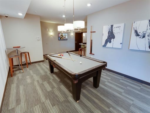 Pool Table at Gabella at Parkside, Minnesota, 55124