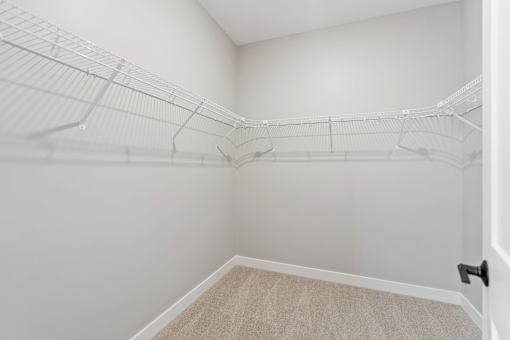 Primary closet at Townhomes at Preserve, Rogers, Minnesota