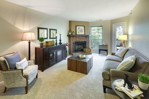 Modern Living Room at Regency Woods, Minnesota, 55305
