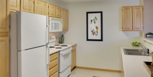 White Kitchen at The Preserve at Commerce, Rogers, Minnesota