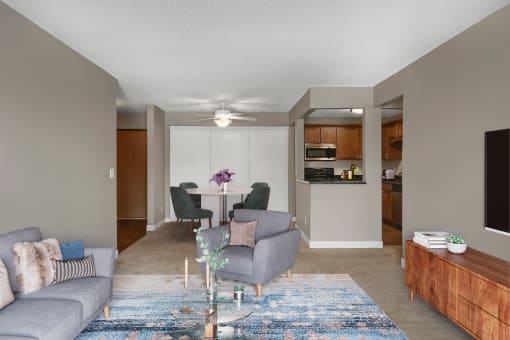 Living And Dining Area at Valley Pond, Apple Valley, MN, 55124