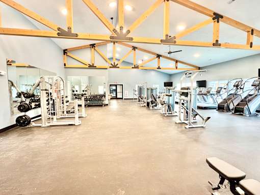 A gym with a variety of at Concord Crossing, Lafayette  