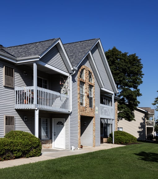 a house with a porch on the side of it