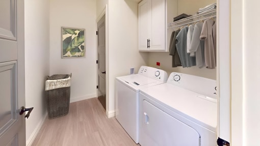 Style 10 Laundry Room with Full Size Washer & Dryer