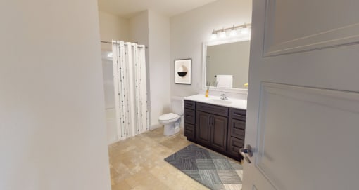 Spacious Bathrooms with High End Finishes