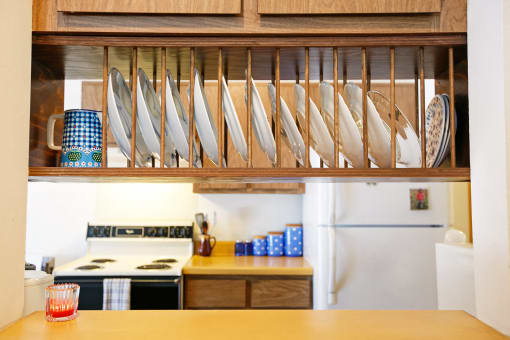 fully equipped kitchens